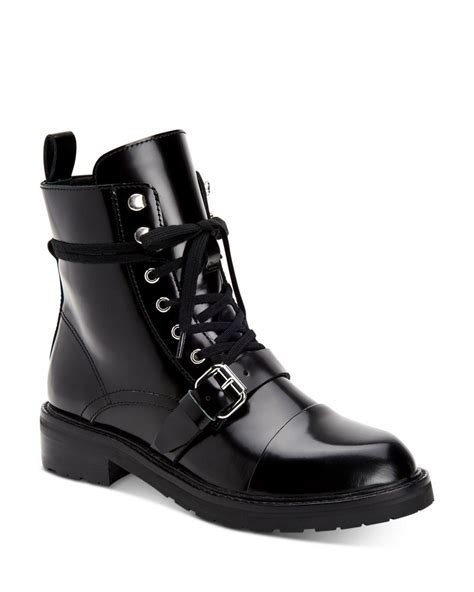 AllSaints Leather Women's Donita Combat Boots in Black - Lyst