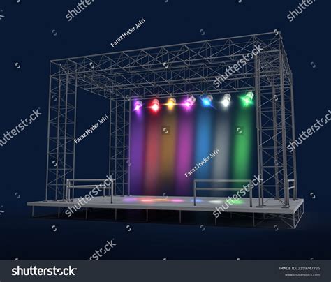 Isolated Musical Concert Stage Front View Stock Illustration 2159747725 | Shutterstock