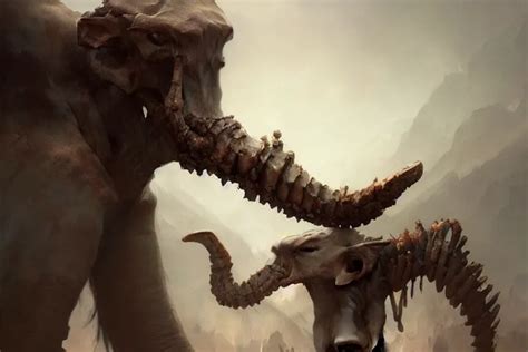 mammoth bones painted by Bastien Lecouffe-Deharme and | Stable ...