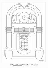 Jukebox Coloring Pages sketch template