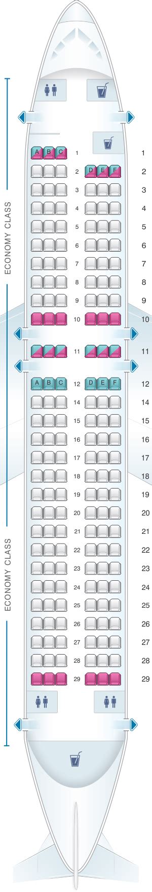 Seat Map Air France Airbus A320 Metropolitan V1 | SeatMaestro