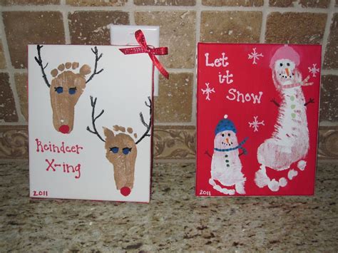 Baby christmas crafts, Christmas art, Christmas card crafts