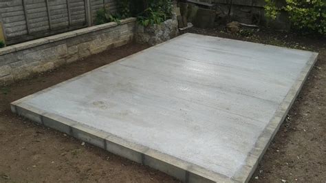 How To Build A Concrete Base For A Garden Shed - Garden Likes