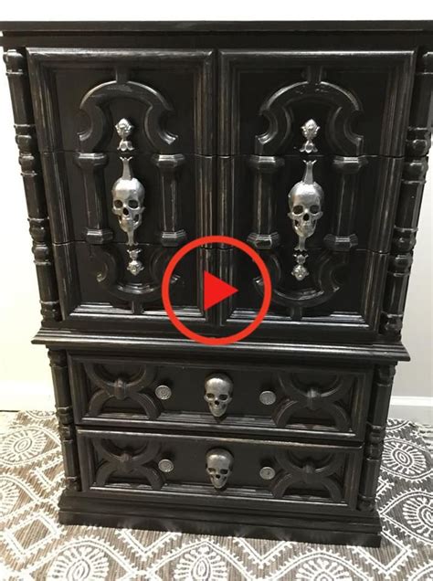 Gothic Skull Dresser Custom Order in 2021 | Gothic furniture decor, Gothic room, Goth home decor