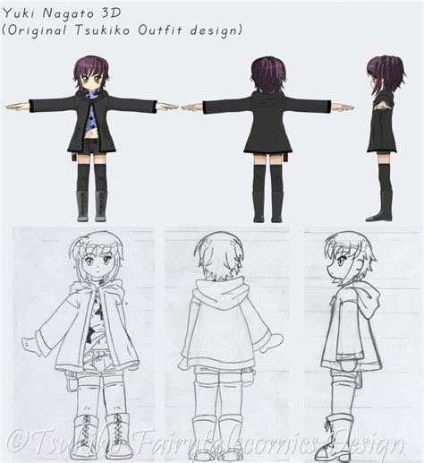 anime 3d model sheet - Google Search | Vestuarios