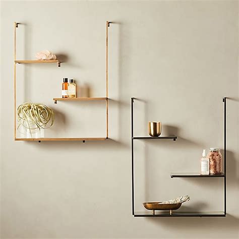 3-Tier Modern Simple Floating Shelves Metal Wall Display Shelf | Homary