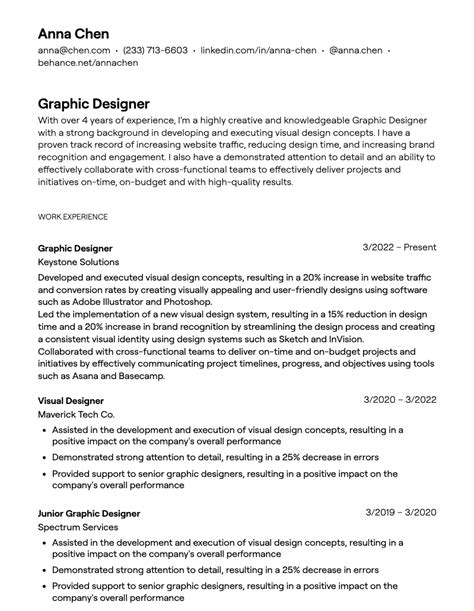 10+ Graphic Designer Resume Examples [with Guidance]