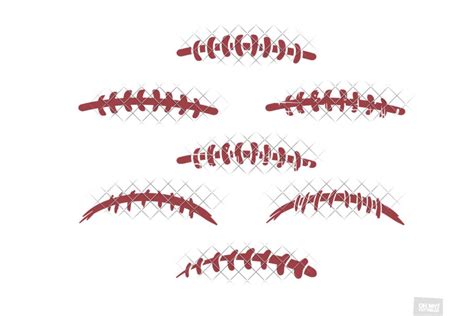 Football Laces SVG in SVG/DXF/EPS/JPG/PNG • OhMyCuttables