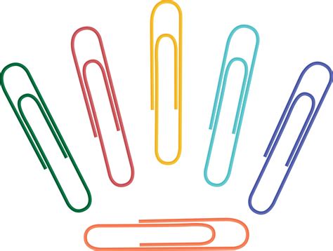 l'image de trombones de différentes couleurs. trombones de couleur pour ...