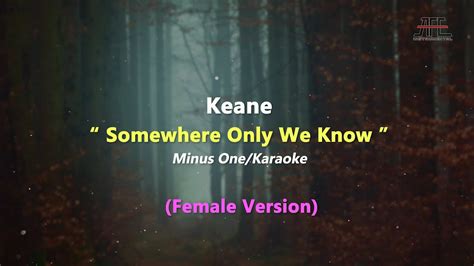 Keane - Somewhere Only We Know | Minus One/Karaoke - Piano (Female Key) - YouTube