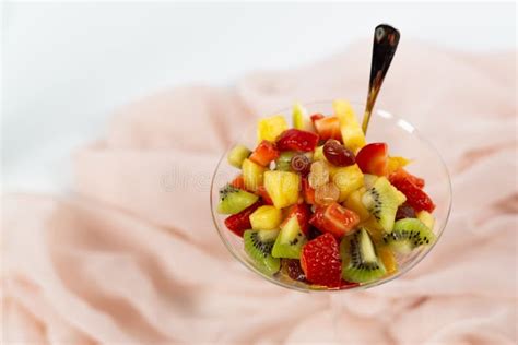 Fresh Fruit Salad White Background Stock Image - Image of fresh, coolness: 262506499