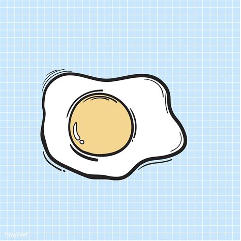 Illustration fried egg isolated on background | free image by rawpixel ...