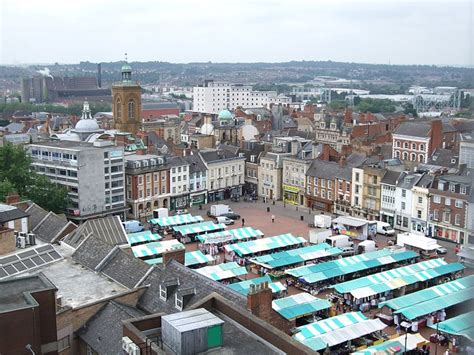 Northampton, UK Market Square | Outdoor market, Northampton ...