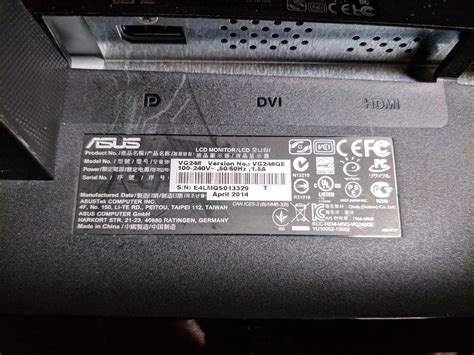 Bought this ASUS VG248QE and it doesn't seem normal... anyone knows ...