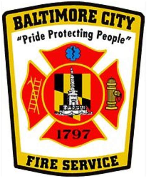 Baltimore City Fire Service “Pride Protecting People” Red Maltese Cross ...