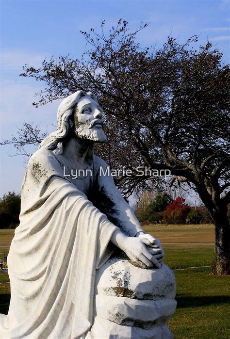 "Jesus Kneeling In Prayer" by Marie Sharp | Redbubble