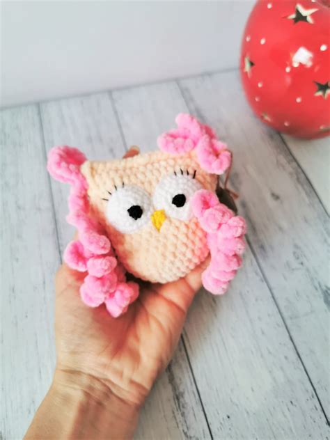 Owl Toy. Plush Crochet Toy. Crochet Animals Toy. Crochet Amigurimi Bird.stuffed Owl. Nursery ...