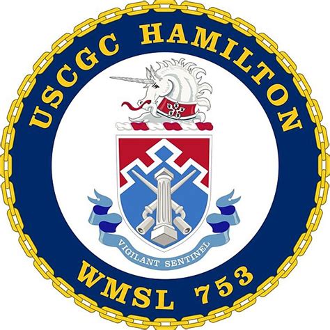 Coat of arms (crest) of USCGC Hamilton (WMSL-753)