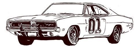 Dukes Of Hazard, 1969 Dodge Charger, Raster Image, Dxf, Cricut, Svg ...