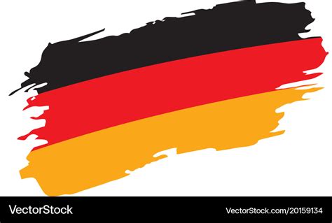 Germany flag Royalty Free Vector Image - VectorStock