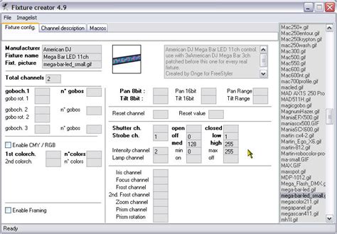 Fixture Creator Tutorial - LED Bars [FreeStyler Wiki]