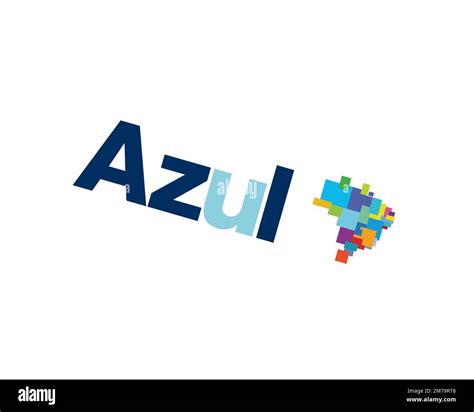 Azul Brazilian Airline, Rotated Logo, White Background B Stock Photo - Alamy