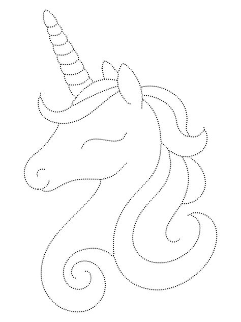 Free Unicorn Tracing coloring page - Download, Print or Color Online for Free