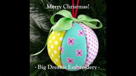 Christmas Craft Tutorial - Fabric Covered Polystyrene Balls - YouTube