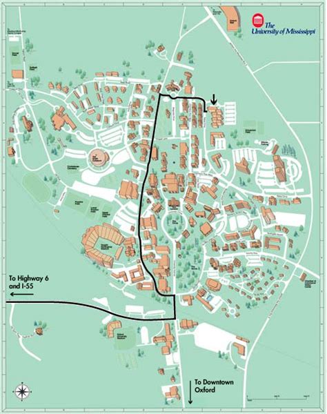 Ole Miss Parking Map