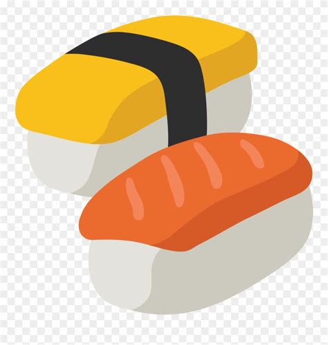 Sushi Png Cartoon - Emoji Sushi Transparent Background Clipart (#839419) - PinClipart