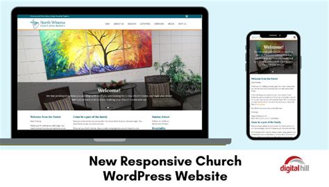 New Responsive Church WordPress Website - Digital Hill Multimedia, Inc.