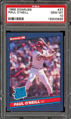 Auction Prices Realized Baseball Cards 1986 Donruss Paul O'Neill