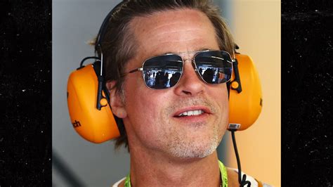 Brad Pitt At Formula One Grand Prix