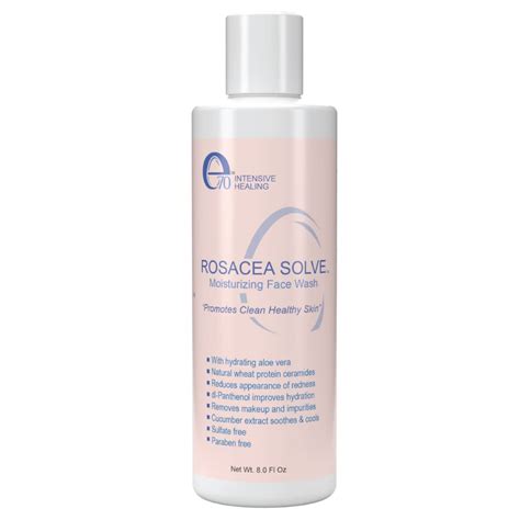 Rosacea Solve Moisturizing Face Wash - Gentle Rosacea Cleanser for Dry & Itchy Skin - Sensitive ...