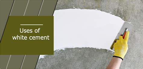 A glance at the Uses of White Cement? | White Cement Uses.