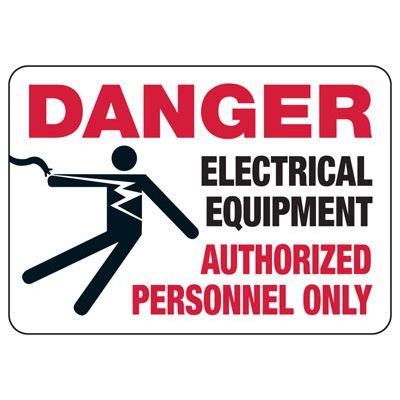 Danger Electrical Equipment Signs | Danger Sign.com | Emedco