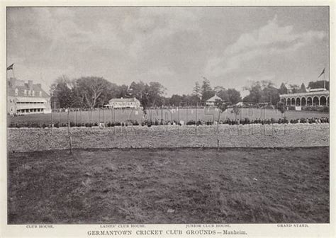 Philadelphia: Germantown Cricket Club Grounds, Manheim stock image ...