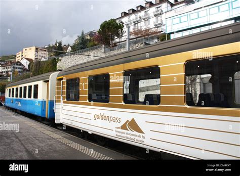 Golden Pass train in Switzerland Stock Photo - Alamy