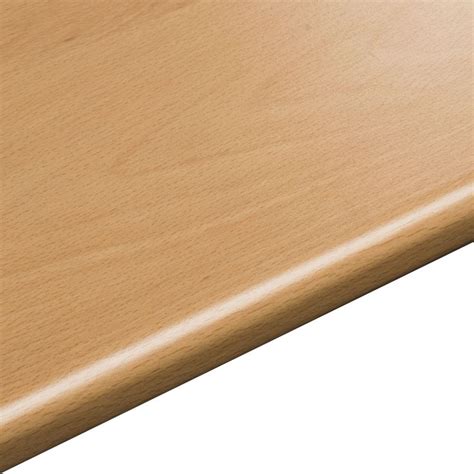 28mm B&Q Beech Round Edge Kitchen Worktop (L)3.05m (D)600mm | Departments | DIY at B&Q | Kitchen ...