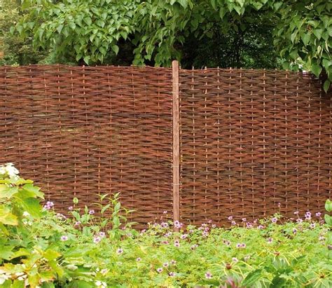 Forest Willow Hurdle 6 x 6 ft Fence Panel | Garden fence panels, Willow fence, Decorative fence ...