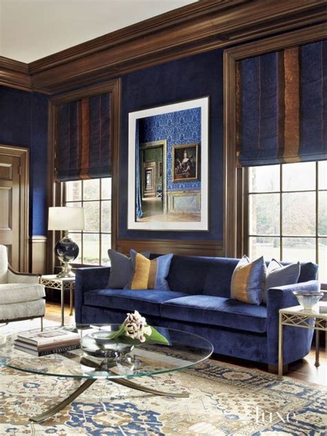 33 Cool Brown And Blue Living Room Designs - DigsDigs