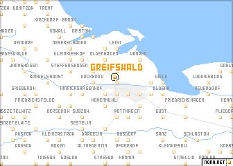 Greifswald (Germany) map - nona.net