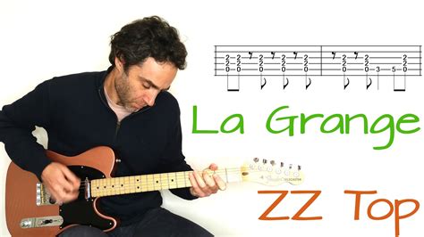 ZZ Top - La Grange - guitar lesson / tutorial / cover with tablature - YouTube