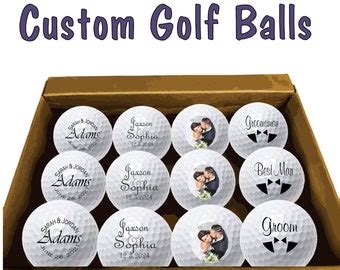 Personalized Golf Balls Custom Golf Balls Golf Ball Gift - Etsy