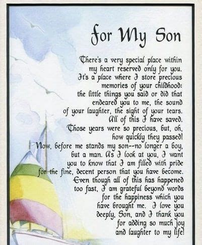 Birthday Poem For Son | My son quotes, Son quotes from mom, Son quotes