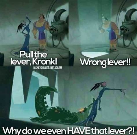 "Wrong Lever!!" - Yzma | Disney movie funny, Disney quotes funny ...