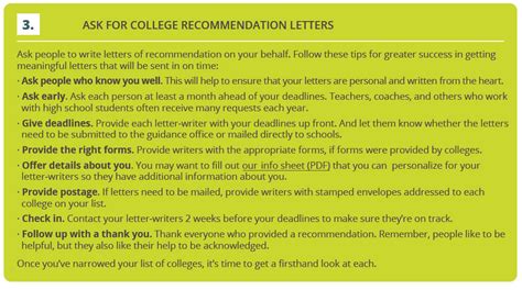College Recommendation Letters | VSAC