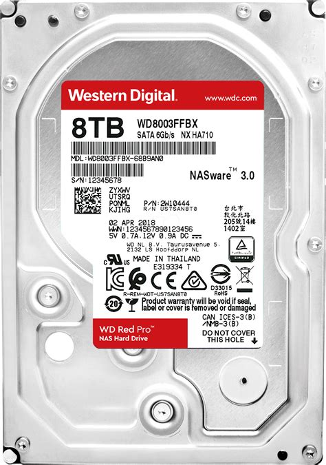 WD8003FFBX: 8-TB hard drive, WD RED PRO, NAS at reichelt elektronik