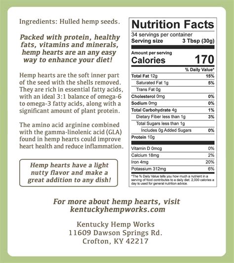 Hemp Hearts - Kentucky Hemp Works