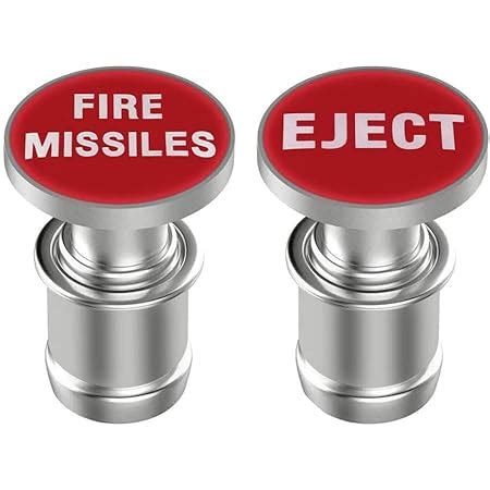 Amazon.com: Fire Missiles Button Car Cigarette Lighter by Citadel Black - Anodized Aluminum, 12 ...